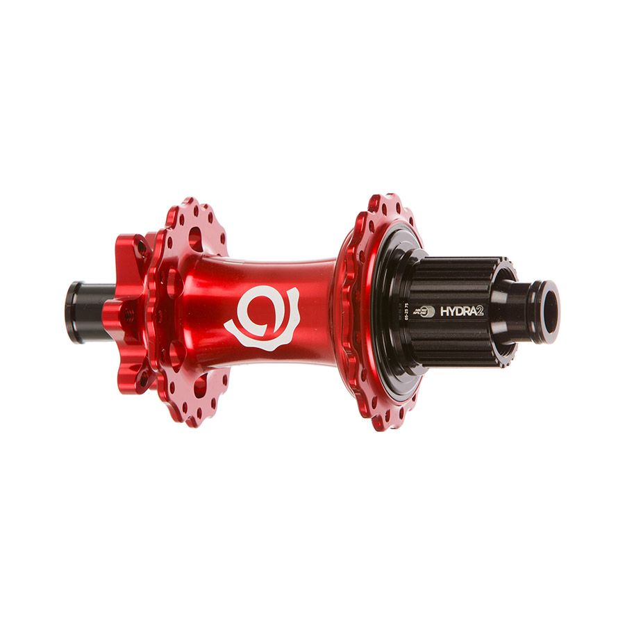 Industry Nine, Hydra 2 Boost MicroSpline, Disc Hub, Rear, 28H, 12mm TA, 148mm, Shimano Micro Spline, Red