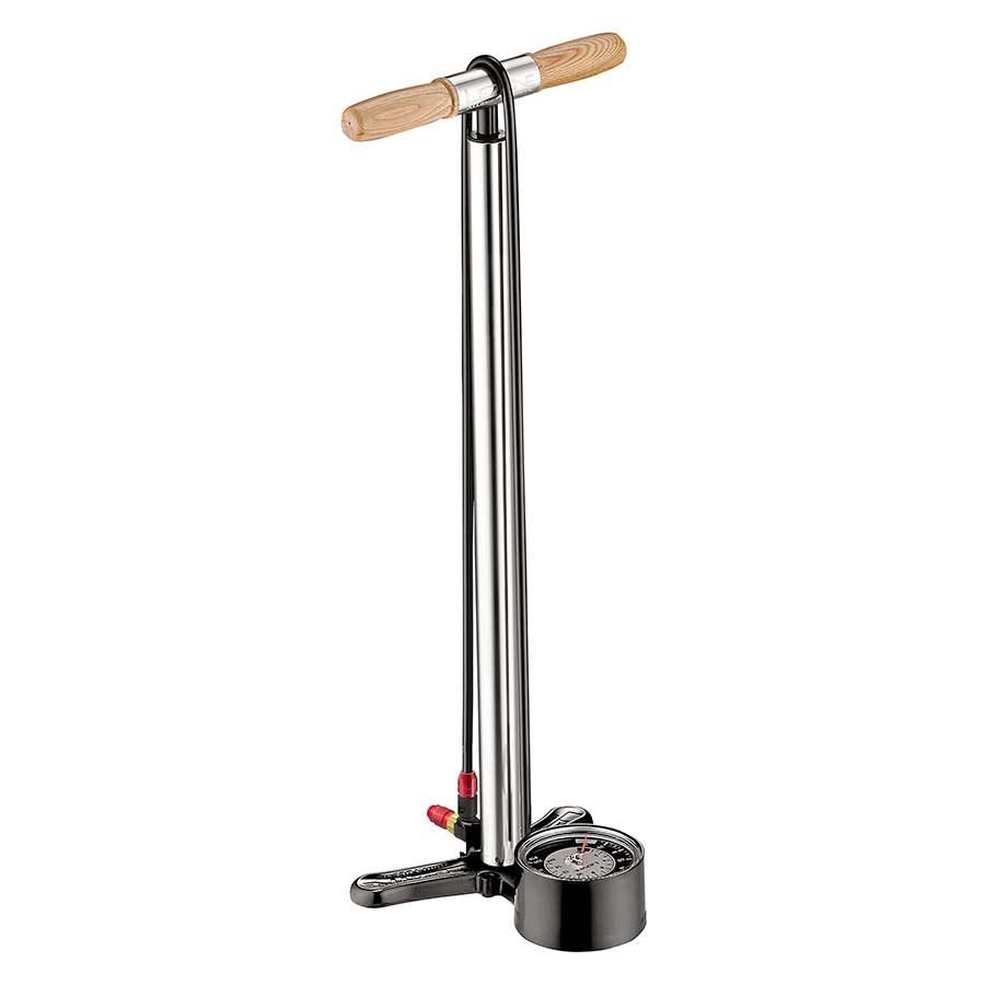 Lezyne, Alloy Floor Drive 3.5", Floor Pump, ABS-1 Pro Chuck, 220psi, Silver