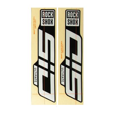 RockShox, Decal Kit for SID 35 D1, Gloss Polar Foil for Gloss Black, Kit
