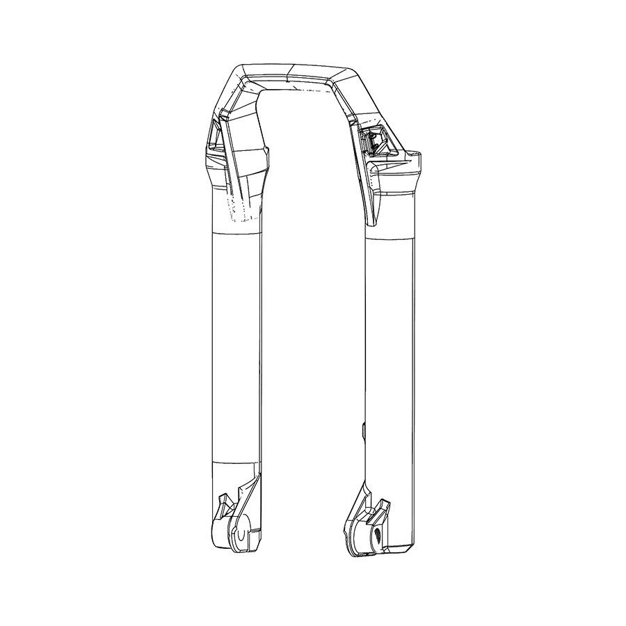 RockShox, Lower Leg for ZEB Diffusion Blk, 27.5", 11.4018.091.035