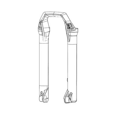RockShox, Lower Leg for ZEB Diffusion Blk, 27.5", 11.4018.091.035