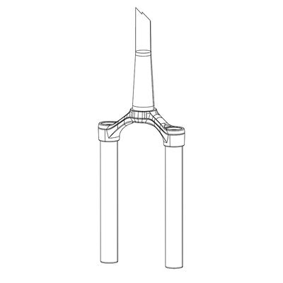 RockShox, Reba A7 CSU, SOLO AIR 27 BOOSTâ˘ 15X110 120mm MAX ALUMINUM TAPER DIFFUSION BLACK (NO GRADIENTS) - REBA A7 120mm (2018+)