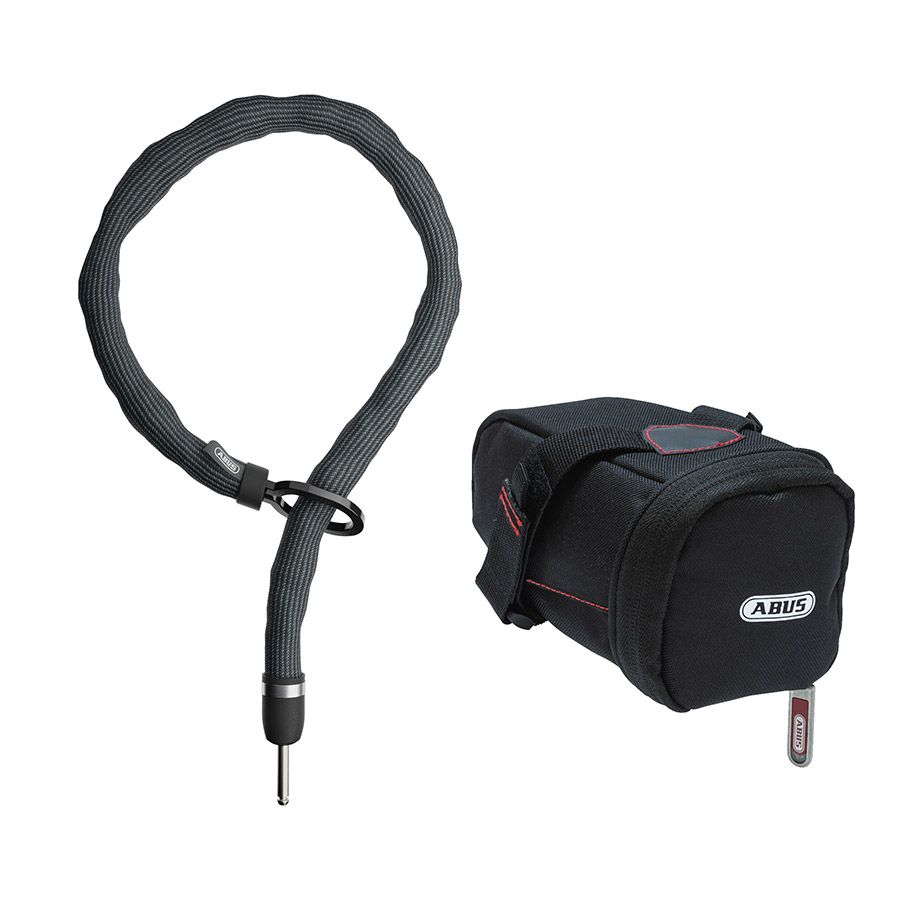 Abus, ACH Suprior AdptrChn + FrmLock, Frame Lock, 100cm, 7mm, Black