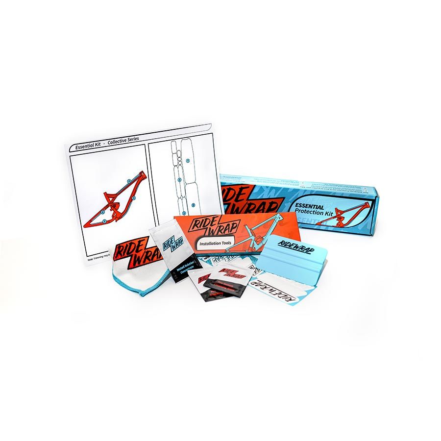 RideWrap, Essential Frame Kit, Protective Wrap, Matte Clear