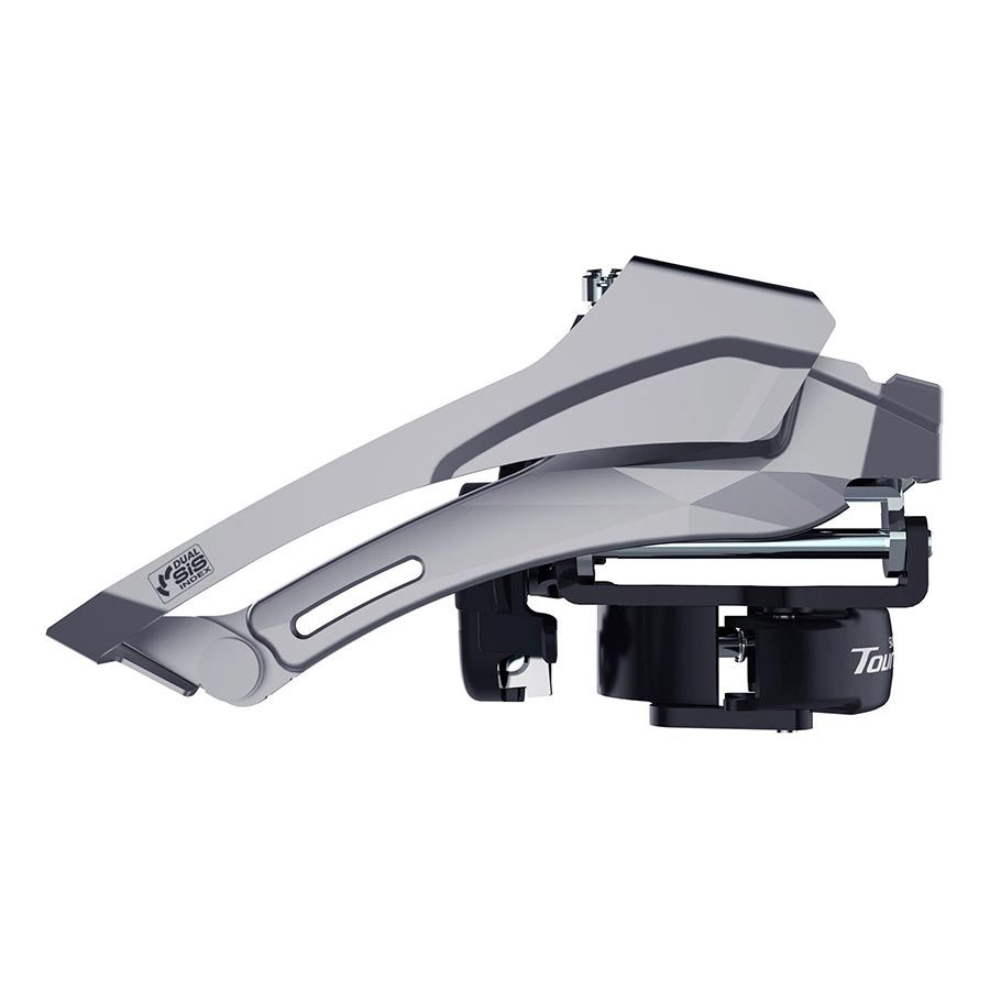 Shimano, Tourney FD-TY606, Front Derailleur, 2x6/7/8, Swing: Top, Cable Pull: Dual, Low 31.8/34.9mm