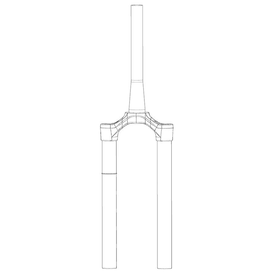 RockShox, Pike CSU, DEBONAIR 27 BOOSTâ˘ 15X110 46 OFF-SET TAPER DIFFUSION BLACK (NO GRADIENTS) - PIKE B1-B2 (2018-2019). PIKE SELECT/SELECT+ (2020)