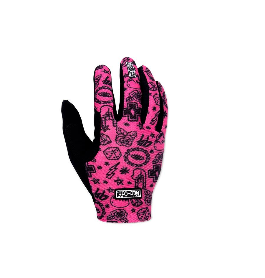 Muc-Off, Lightweight Mesh Rider, Full Finger Gloves, Pink, XL, Pair