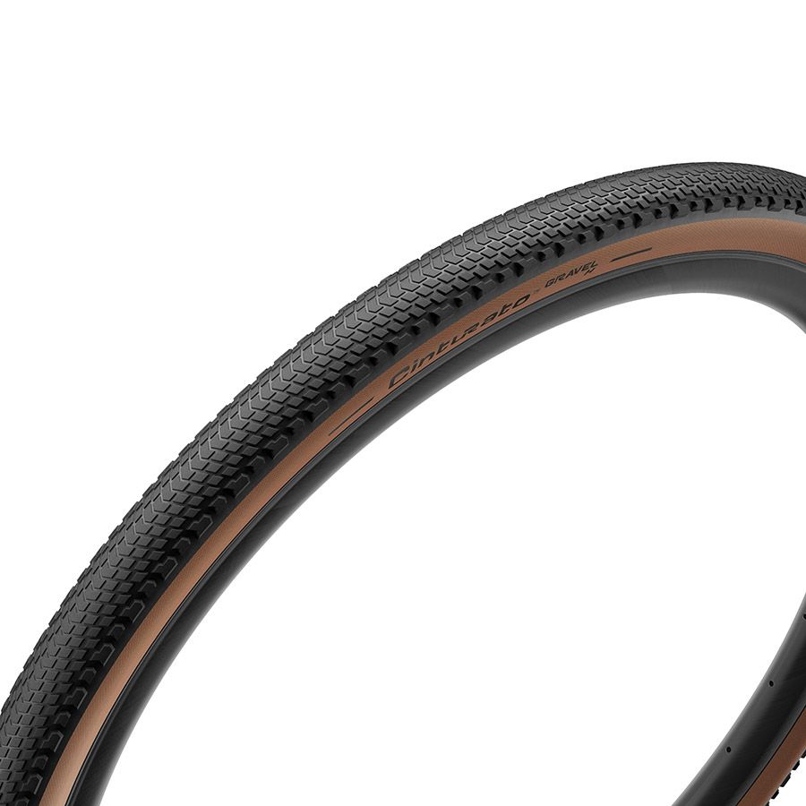 Pirelli, Cinturato Gravel H HP-Line, Gravel Tire, 700x50C, Folding, Tubeless Ready, SmartEVO GR, ProWALL Gravel, 120TPI, Tanwall
