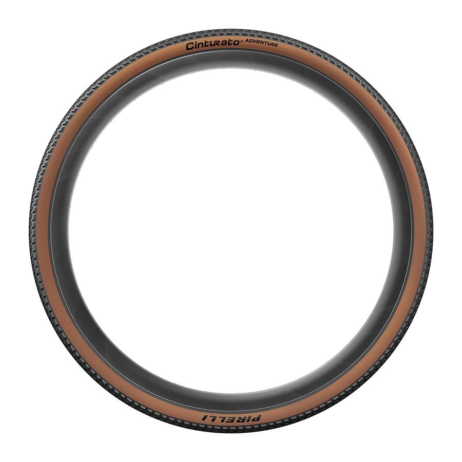 Pirelli, Cinturato Adventure, Gravel Tire, 700x35C, Folding, Tubeless Ready, Pro (Gravel), 60TPI, Tanwall