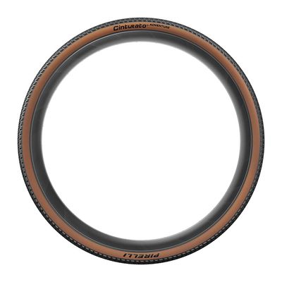 Pirelli, Cinturato Adventure, Gravel Tire, 700x35C, Folding, Tubeless Ready, Pro (Gravel), 60TPI, Tanwall