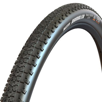 Maxxis, Rambler, Gravel Tire, 700x45C, Folding, Tubeless Ready, Dual, SilkShield, 60TPI, Black