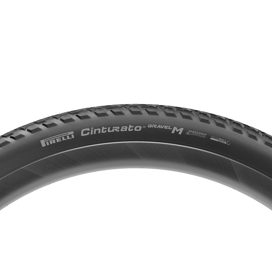 Pirelli, Cinturato Gravel M P-Line, Gravel Tire, 700x50C, Folding, Tubeless Ready, SpeedGrip, TechWALL, 60TPI, Black