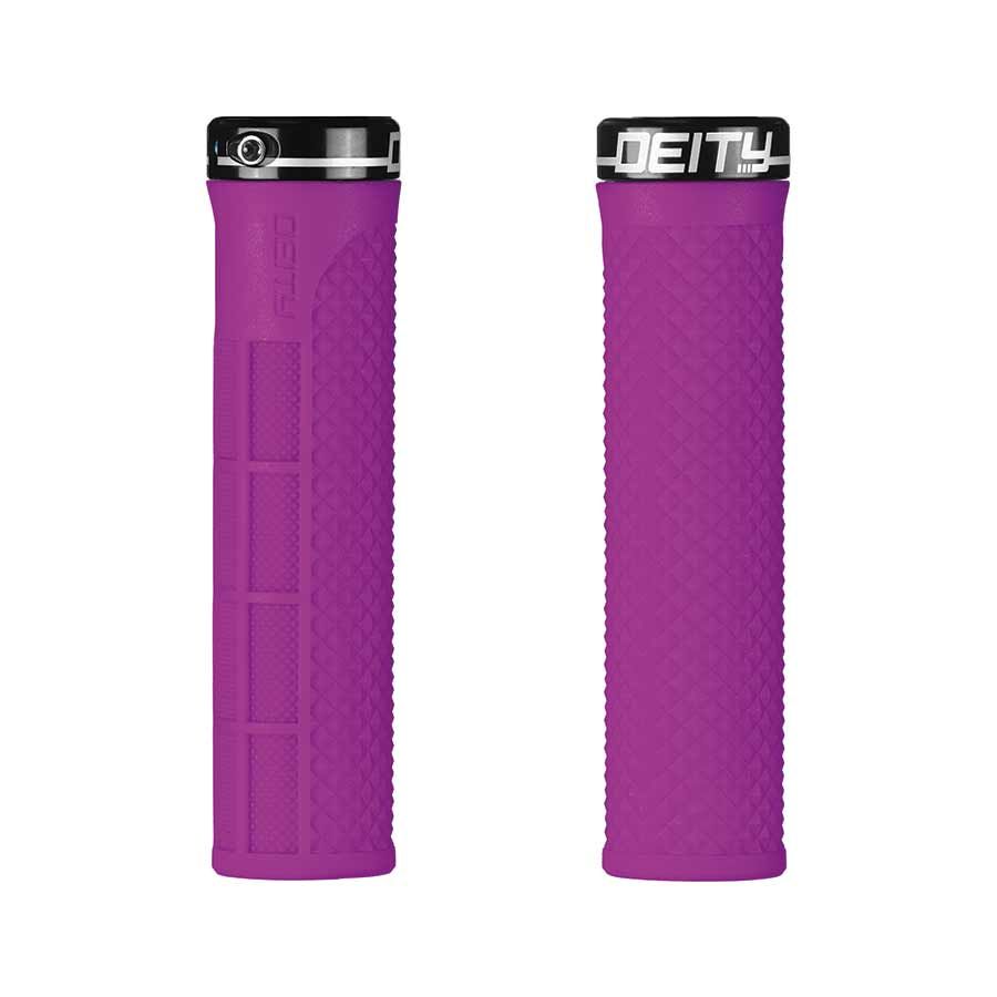 Deity, LockJaw, Grips, 132mm, Pink, Pair