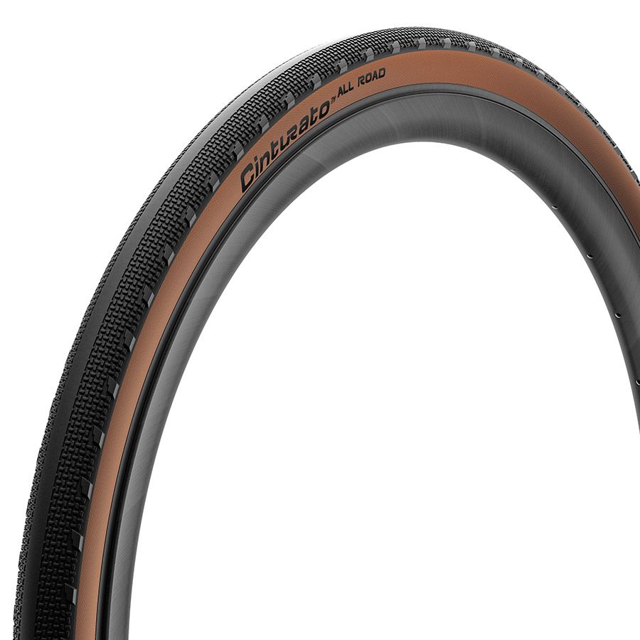 Pirelli, Cinturato All Road, Gravel Tire, 700x50C, Folding, Tubeless Ready, PROCompound Gravel, ProWALL Gravel, 60TPI, Tanwall