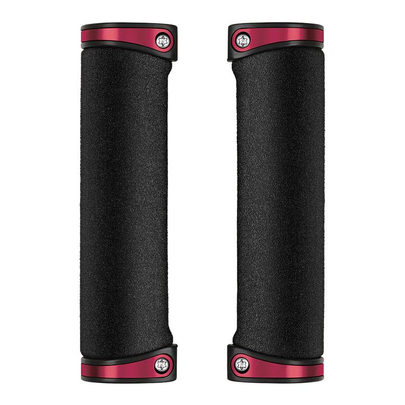 crankbrothers, Cobalt Grips, Grips, 130mm, Black/Red, Pair
