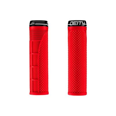 Deity, Megattack, Grips, 140mm, Red, Pair