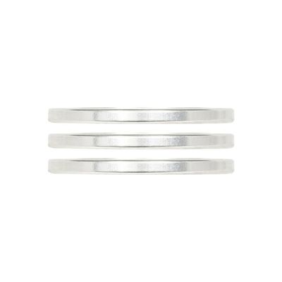 Industry Nine, iRiX, Headset Spacer, 1-1/8'', Height: 2.5mm, Aluminum, Silver, 3pcs