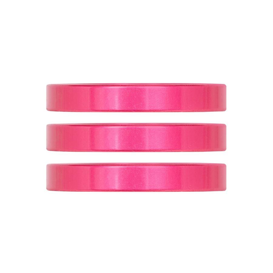 Industry Nine, iRiX, Headset Spacer, 1-1/8'', Height: 5mm, Aluminum, Pink, 3pcs