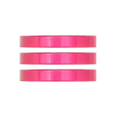 Industry Nine, iRiX, Headset Spacer, 1-1/8'', Height: 5mm, Aluminum, Pink, 3pcs