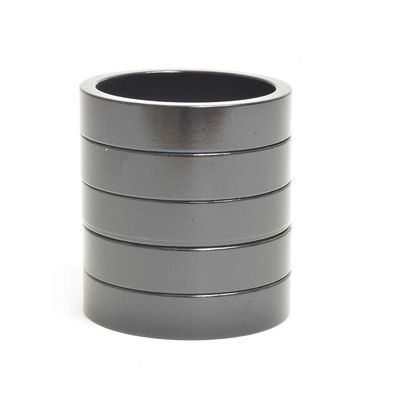 Wheels Manufacturing, Headset Spacer, 1-1/8'', Height: 7.5mm, Aluminum, Black, 5pcs