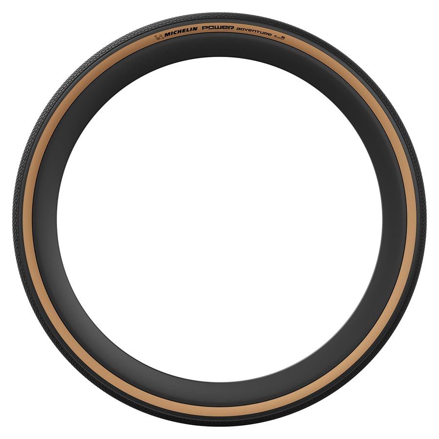 Michelin, Power Adventure Classic TS TLR, Gravel Tire, 700x36C, Folding, Tubeless Ready, GUM-X, GUM-X, 3x100TPI, Tanwall