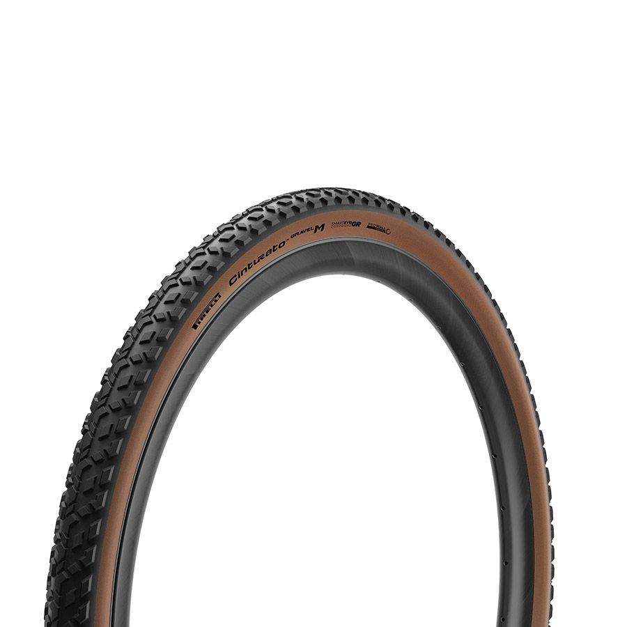 Pirelli, Cinturato Gravel M HP-Line, Gravel Tire, 700x50C, Folding, Tubeless Ready, SmartEVO GR, ProWALL Gravel, 120TPI, Tanwall