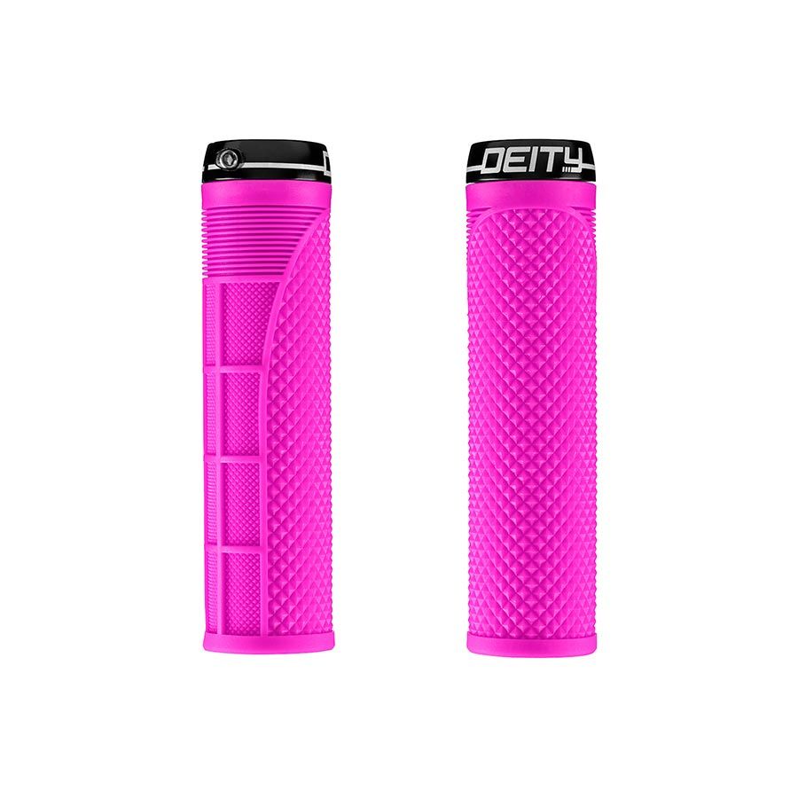 Deity, Megattack, Grips, 140mm, Pink, Pair