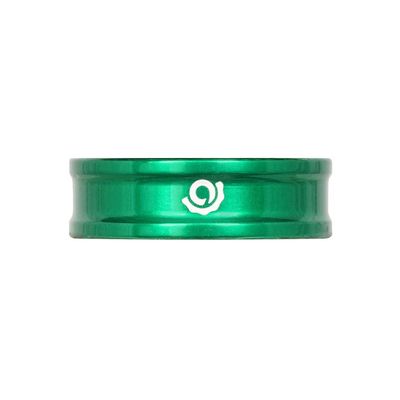 Industry Nine, iRiX, Headset Spacer, 1-1/8'', Height: 10mm, Aluminum, Green