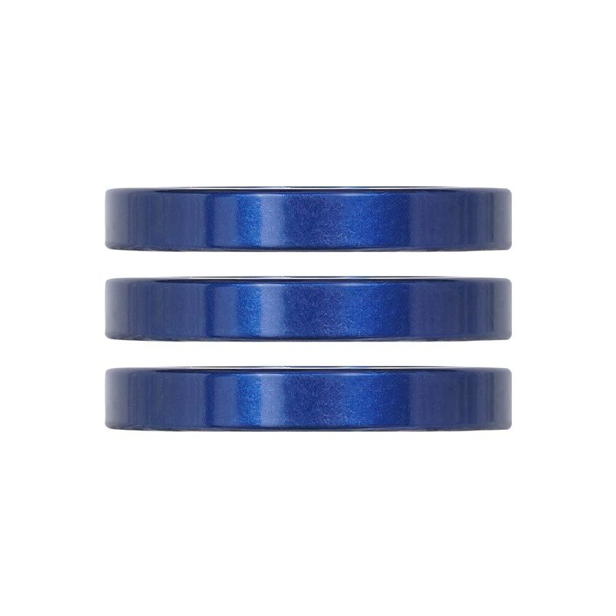 Industry Nine, iRiX, Headset Spacer, 1-1/8'', Height: 5mm, Aluminum, Blue, 3pcs