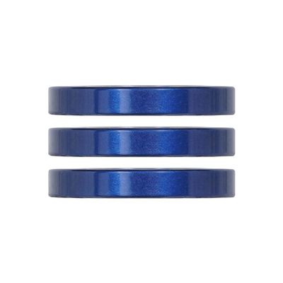 Industry Nine, iRiX, Headset Spacer, 1-1/8'', Height: 5mm, Aluminum, Blue, 3pcs