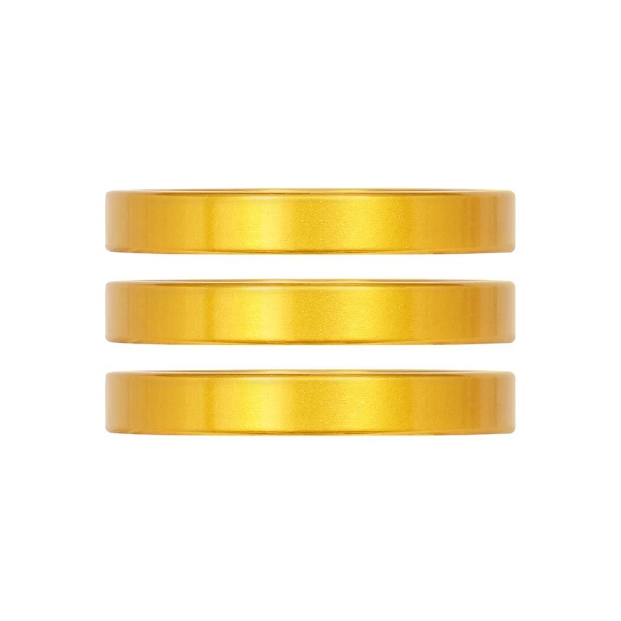 Industry Nine, iRiX, Headset Spacer, 1-1/8'', Height: 5mm, Aluminum, Gold, 3pcs