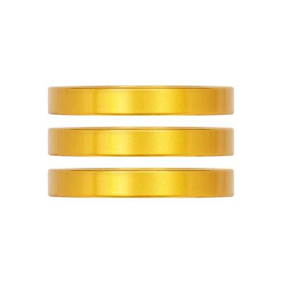 Industry Nine, iRiX, Headset Spacer, 1-1/8'', Height: 5mm, Aluminum, Gold, 3pcs