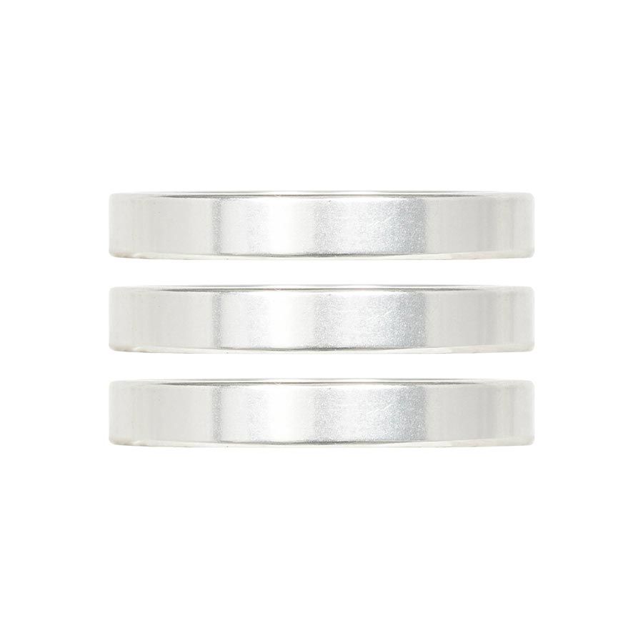 Industry Nine, iRiX, Headset Spacer, 1-1/8'', Height: 5mm, Aluminum, Silver, 3pcs