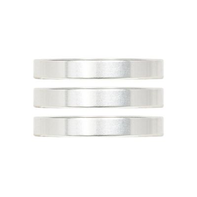 Industry Nine, iRiX, Headset Spacer, 1-1/8'', Height: 5mm, Aluminum, Silver, 3pcs