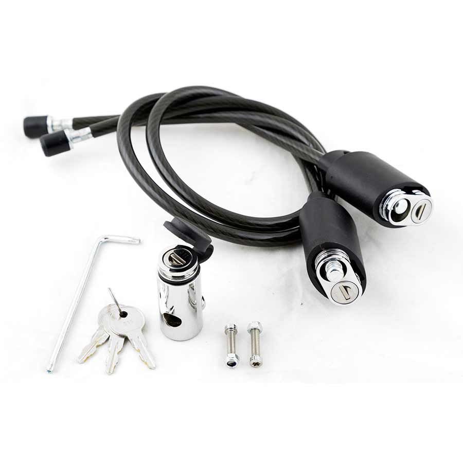 Kuat, Transfer, Cable Lock Kit, With locking hitch pin, Triple