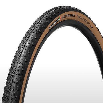 Challenge, Getaway Race V-TLR, Gravel Tire, 700x40C, Folding, Tubeless Ready, SMART-V, PPS, 120TPI, Tanwall