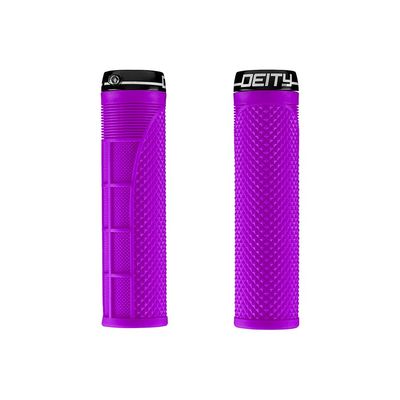 Deity, Megattack, Grips, 140mm, Purple, Pair