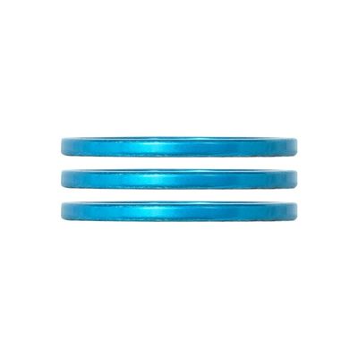 Industry Nine, iRiX, Headset Spacer, 1-1/8'', Height: 2.5mm, Aluminum, Turquoise, 3pcs