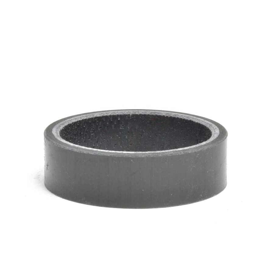 Wheels Manufacturing, Gloss Carbon, Headset Spacer, 1-1/8'', Height: 10mm, Carbon, Black, 5pcs
