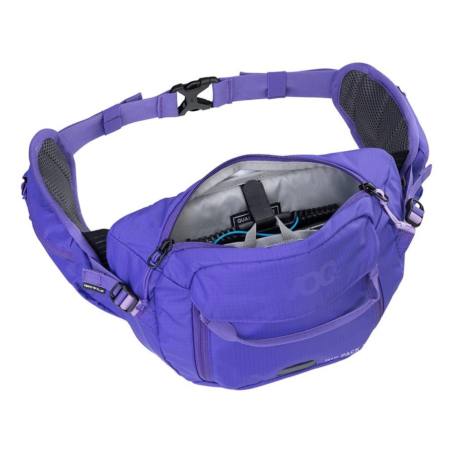 EVOC, Hip Pack 3 + 1.5L Bladder, Hip Pack, 3L, Included (1.5L), Violet