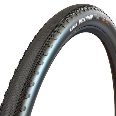 Maxxis, Receptor, Gravel Tire, 700x40C, Folding, Tubeless Ready, Dual, EXO, 120TPI, Black
