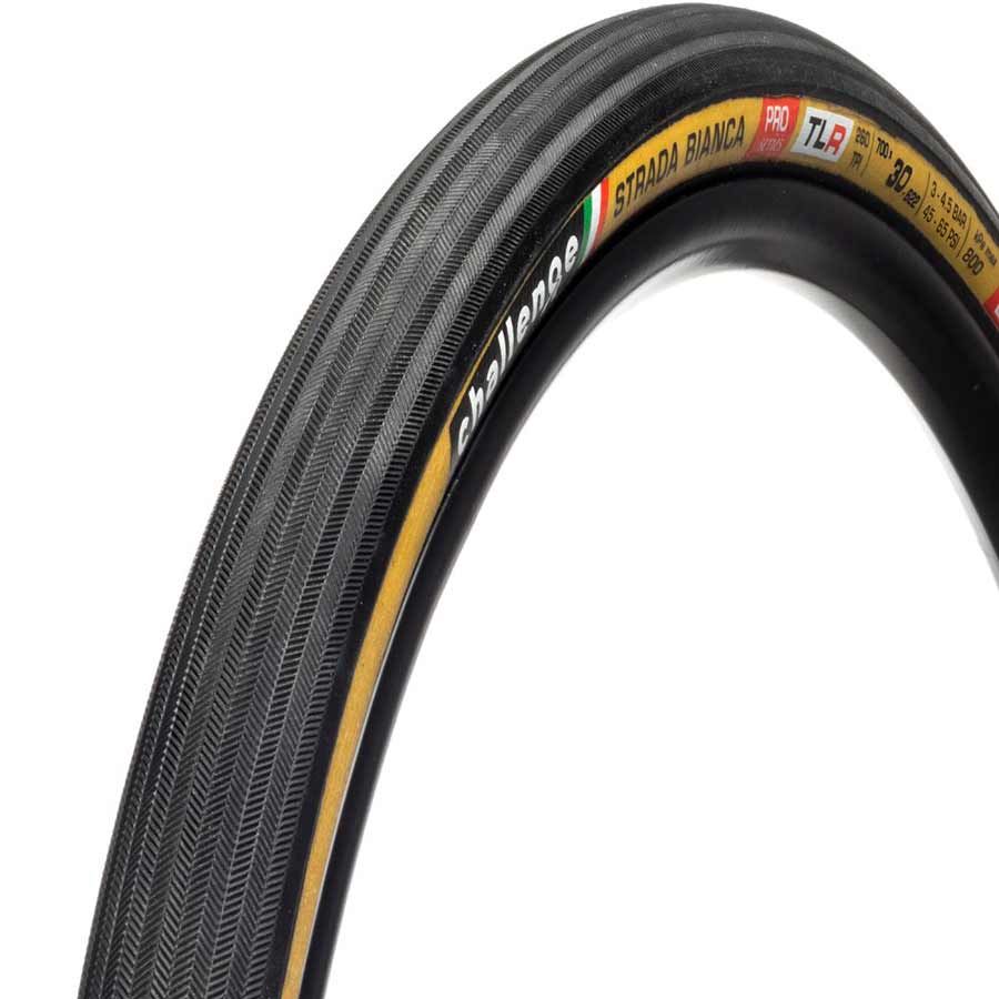 Challenge, Strada Bianca TLR, Tire, 700x30C, Folding, Tubeless Ready, Smart, SuperPoly, PPS2, 260TPI, Tanwall