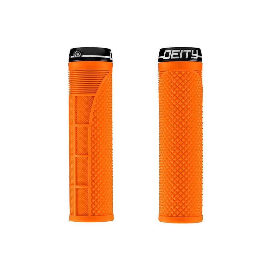 Deity, Megattack, Grips, 140mm, Orange, Pair