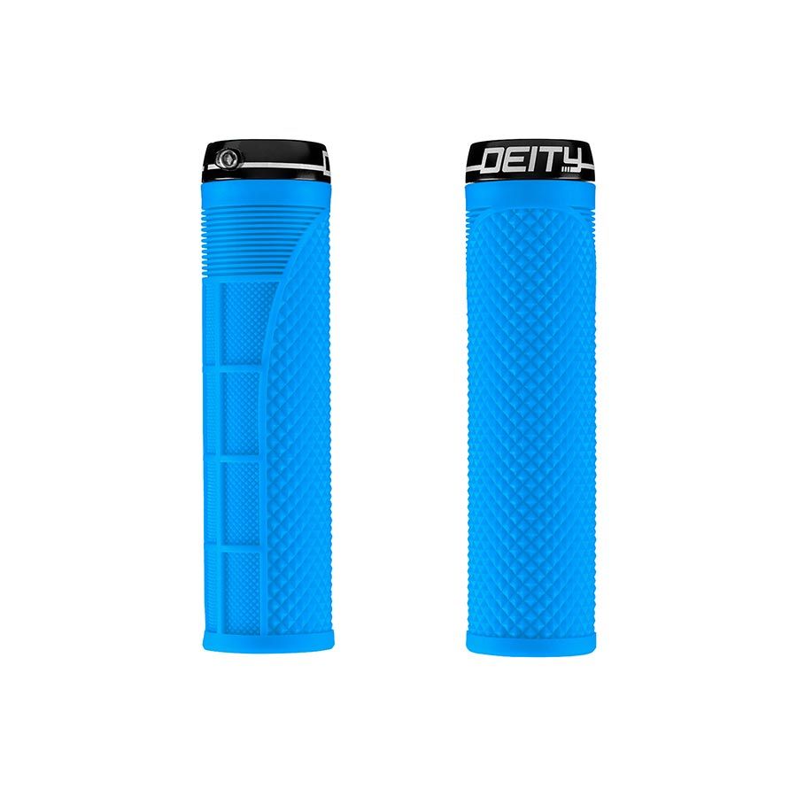 Deity, Megattack, Grips, 140mm, Blue, Pair