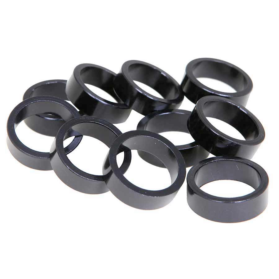 EVO, Alloy headset spacers, 28.6mm, Black, 5mm, (10X)