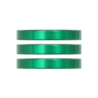 Industry Nine, iRiX, Headset Spacer, 1-1/8'', Height: 5mm, Aluminum, Green, 3pcs