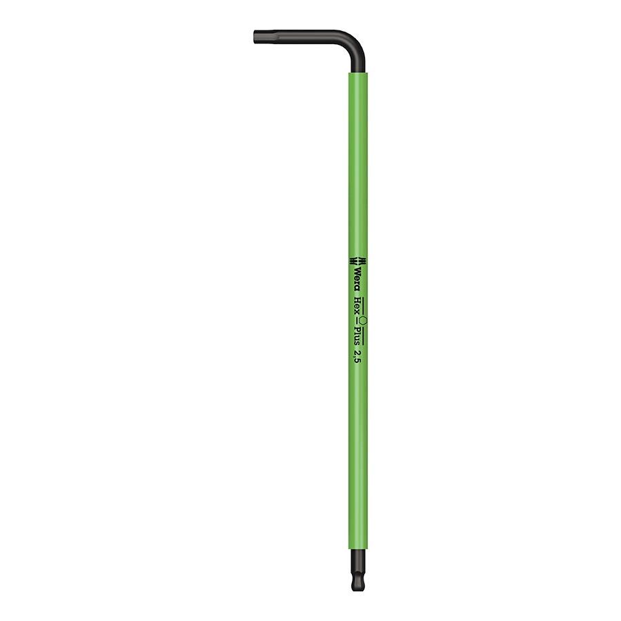 Wera, 950 SPKL, Hex Wrench, Hex 2.5mm Long Arm, Metric