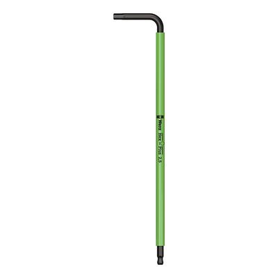 Wera, 950 SPKL, Hex Wrench, Hex 2.5mm Long Arm, Metric