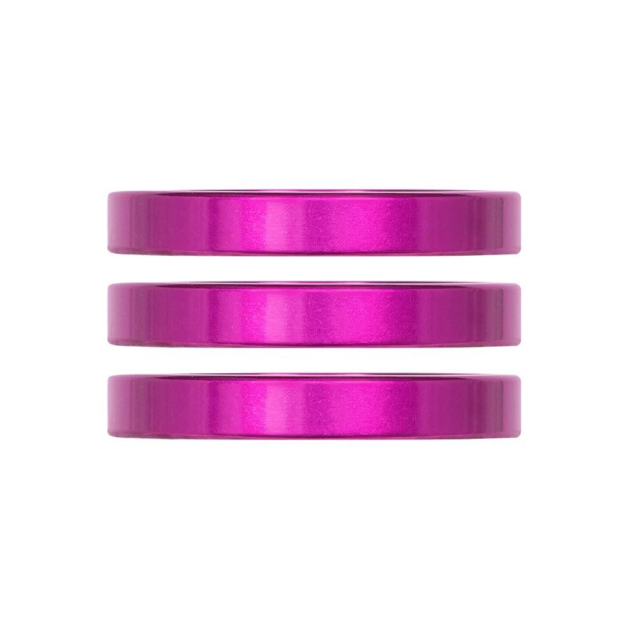 Industry Nine, iRiX, Headset Spacer, 1-1/8'', Height: 5mm, Aluminum, Purple, 3pcs