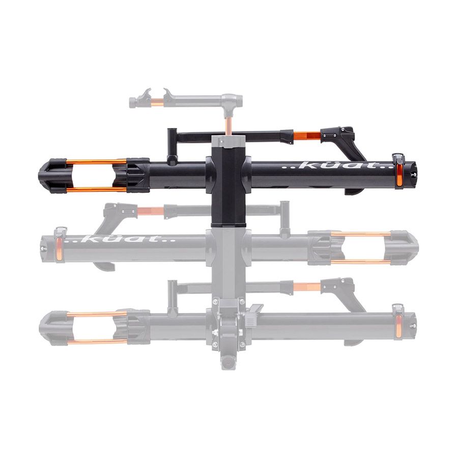 Kuat, NV 2.0 Add-On, Hitch Rack Add-On, 2", Bikes: 1, Grey Metallic/Orange
